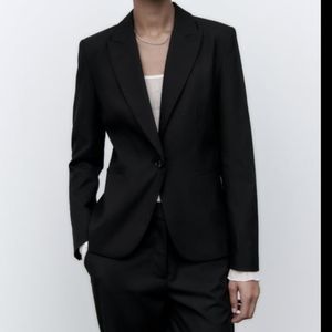 Zara black blazer size 2